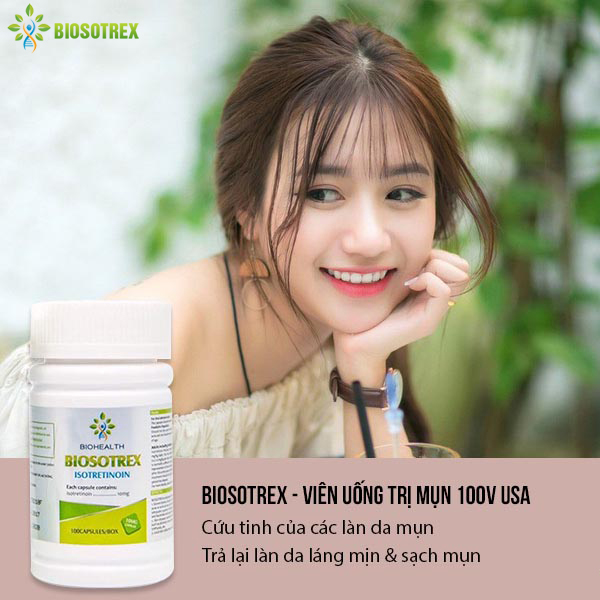 Trị Mụn Tận Gốc Cùng Viên Uống Trị Mụn Biosotrex